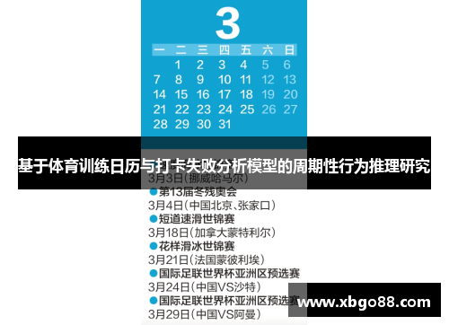 基于体育训练日历与打卡失败分析模型的周期性行为推理研究